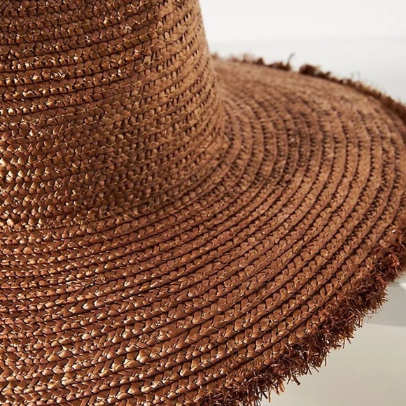NWT Anthropologie San Diego Hat Co. Wheat Straw Fringe Hat main image 2